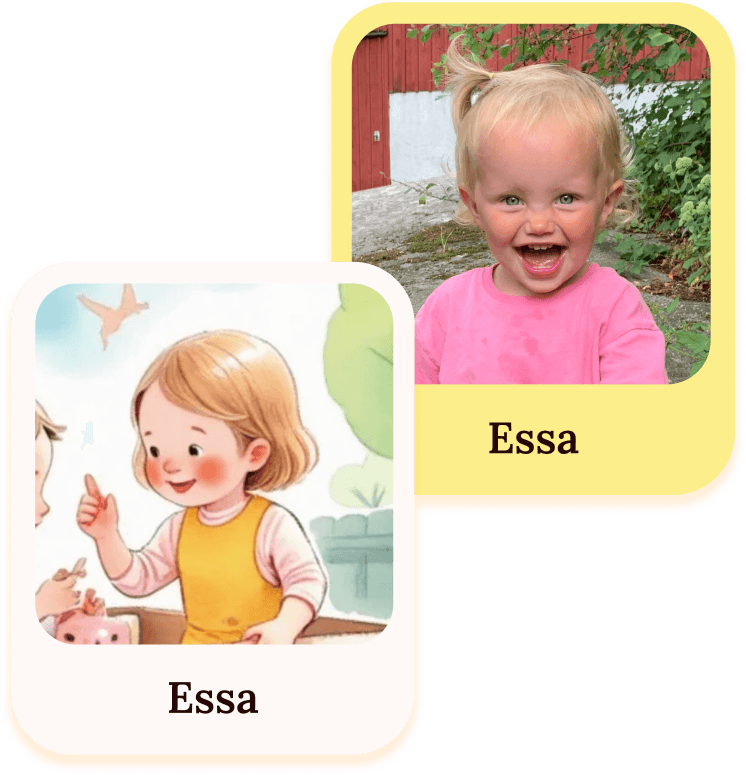 Polaroid photos of child